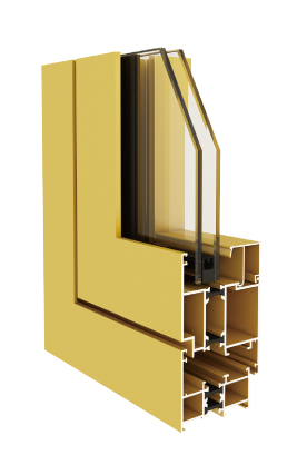 55A系列隔热内开内倒平开窗