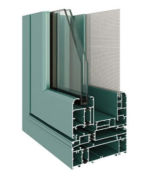 150C系列隔热窗纱一体窗(内外平框、隐排水)